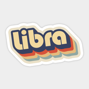 Libra Retros '70s Sticker